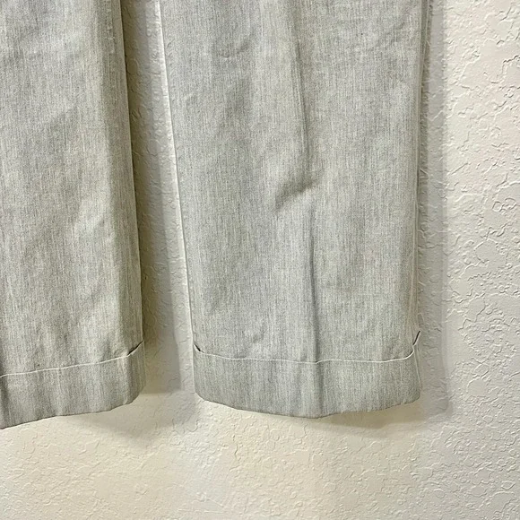 Banana Republic Gray Cuffed Dress Pants Career Business Casual‎ Trousers Stretch - Picture 3 of 7